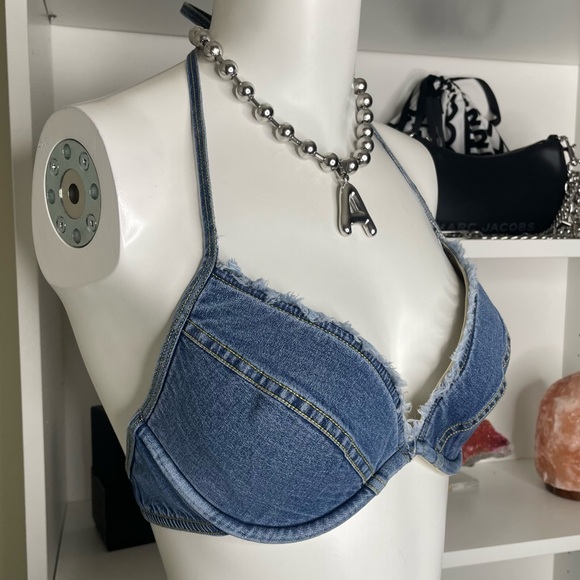 y2k jean bikini top - Picture 2 of 7